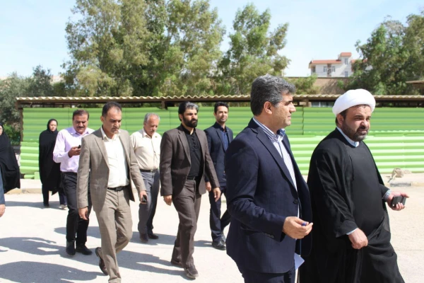 نشست حجة الاسلام خدری رئیس مجمع نمایندگان استان بوشهر با مسئولان دانشگاه فرهنگیان و بازدید از پردیس بنت الهدی صدر  4