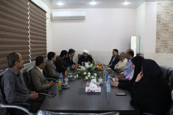 نشست حجة الاسلام خدری رئیس مجمع نمایندگان استان بوشهر با مسئولان دانشگاه فرهنگیان و بازدید از پردیس بنت الهدی صدر  5