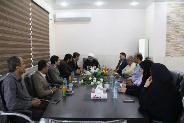 نشست حجة الاسلام خدری رئیس مجمع نمایندگان استان بوشهر با مسئولان دانشگاه فرهنگیان و بازدید از پردیس بنت الهدی صدر  9