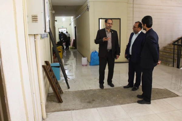 بازدید مدیرکل پشتیبانی و رفاه دانشگاه فرهنگیان از روند آماده سازی ستاد اسکان دانشگاه فرهنگیان استان بوشهر بوشهر 4