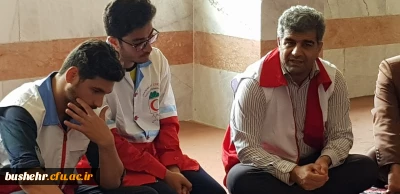 آئین گرامیداشت هفته هلال احمر در پردیس علامه طباطبایی بوشهر برگزار شد