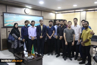 خداحافظی دانشجویان دانش آموخته ورودی ۹۴پردیس علامه طباطبایی بوشهر با رئیس دانشگاه