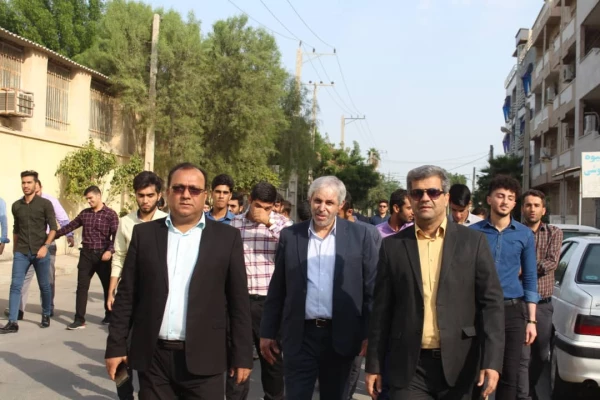 حضور پر شور مسئولان، اساتید و دانشجو معلمان دانشگاه فرهنگیان استان بوشهر در راهپیمایی ۱۳ آبان 3