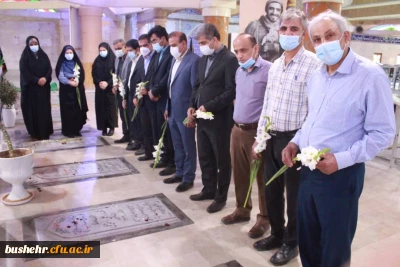 به مناسبت هفته تربیت بدنی؛ مسئولان و کارکنان دانشگاه فرهنگیان استان بوشهر با آرمان های شهدای ورزشکار تجدید میثاق کردند