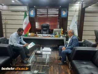 برگزاری نشست صمیمی رئیس دانشگاه فرهنگیان استان بوشهر با مدیرکل آموزش و پرورش بوشهر 