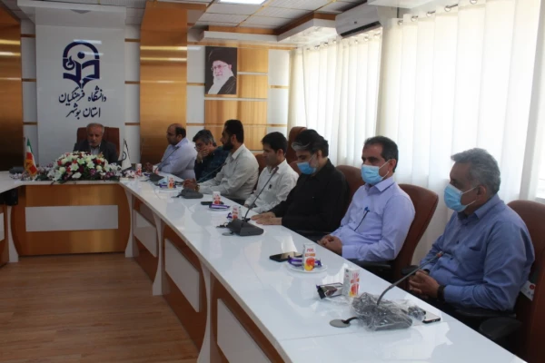 برگزاری آئین معارفه مسئول حراست پردیس علامه طباطبایی دانشگاه فرهنگیان استان بوشهر
 2