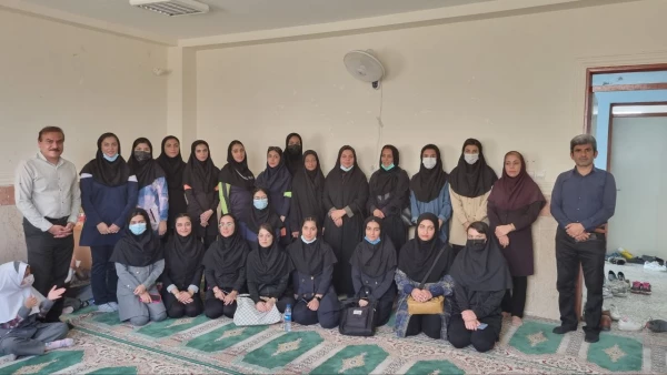 برگزاری اردوی آموزشی دانشجویان رشته تربیت بدنی و بازدید از مدرسه چند پایه تل سیاه بوشهر 3