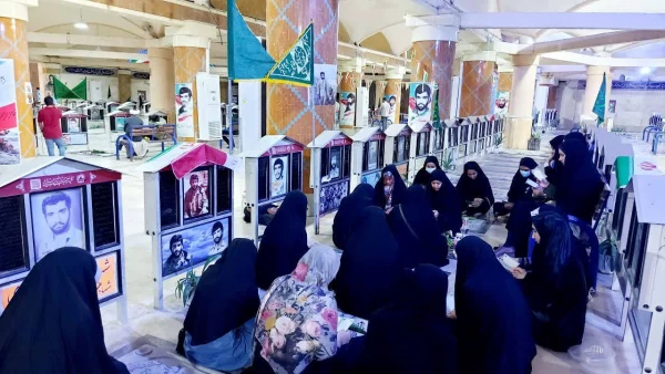 حضور دانشجومعلمان پردیس بنت الهدی صدر در گلزار شهدای بهشت صادق بوشهر 4