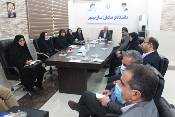 نشست ساماندهی پوشش دانشجویان در دانشگاه فرهنگیان استان بوشهر برگزار شد. 8