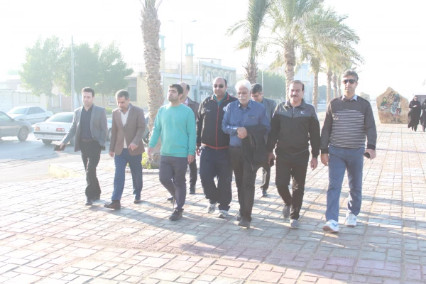 همایش پیاده روی صبحگاهی کارکنان دانشگاه فرهنگیان استان بوشهر در ساحل نیلگون خلیج فارس برگزار شد. 9