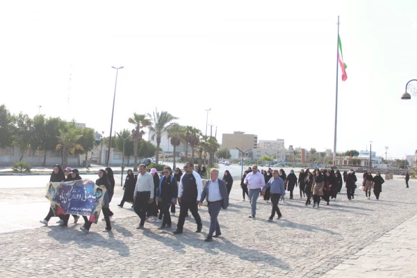 در همایش پیاده روی ساحلی دانشگاه فرهنگیان بوشهر انجام شد:
محکومیت شدید جنایت هولناک بیمارستان المعمدانی غزه 6