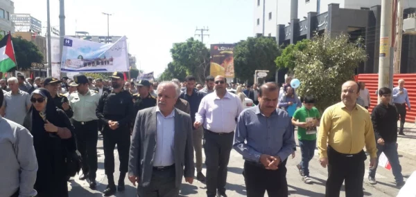 حضور باشکوه دانشگاهیان دانشگاه فرهنگیان استان بوشهر در راهپیمایی روز قدس  6