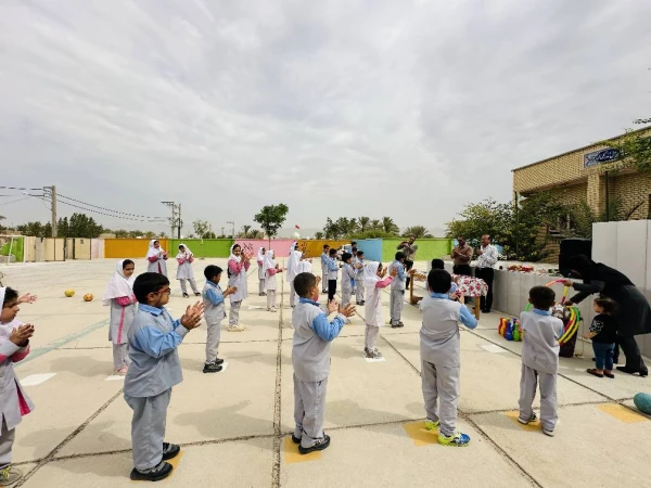 برگزاری زنگ ورزش توسط دانشجومعلمان بوشهری در روستای گلکی تنگستان 18