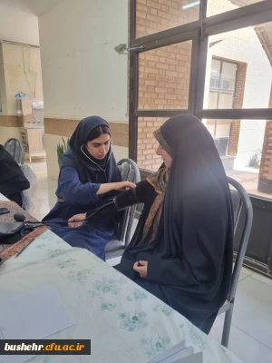 برپایی ایستگاه سلامت جسم و روان در پردیس بنت الهدی صدر بوشهر 2