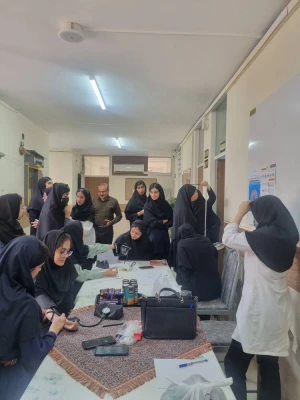 برپایی ایستگاه سلامت جسم و روان در پردیس بنت الهدی صدر بوشهر 17