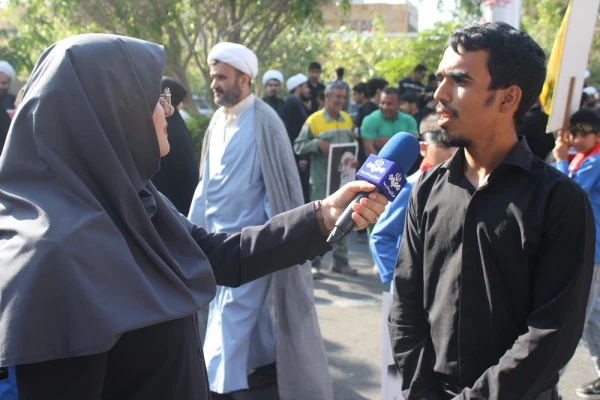 حضور پر شور دانشگاهیان دانشگاه فرهنگیان استان بوشهر در راهپیمایی 13 آبان ماه 14