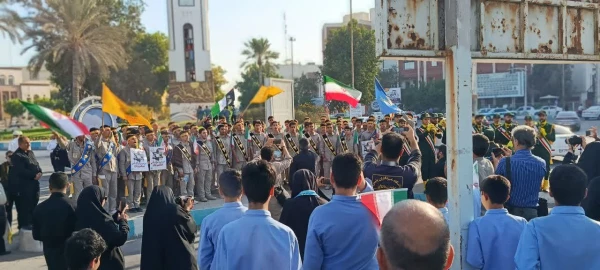 حضور پر شور دانشگاهیان دانشگاه فرهنگیان استان بوشهر در راهپیمایی 13 آبان ماه 16