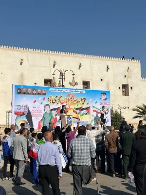 حضور پر شور دانشگاهیان دانشگاه فرهنگیان استان بوشهر در راهپیمایی 13 آبان ماه 17