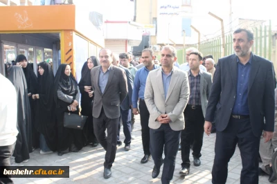 حضور دانشگاهیان دانشگاه فرهنگیان استان بوشهر در مراسم تشییع شهید مدافع امنیت